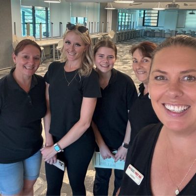 Staff from FAST First Aid Training after delivering first aid training at Brisbane Girls Grammar School