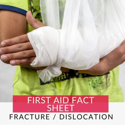 Fracture – First Aid Management Man with fracture / dislocation. Learn how to manage fractures and dislocations with this fact sheet