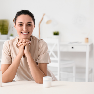 60 min Micro Self Care lady looking refreshed thanks to Workplace Self-Care Training