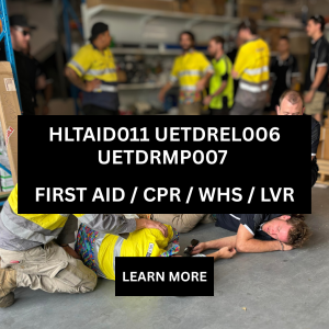 First Aid, Electrical Safety & Low Voltage Rescue Course Set – HLTAID011, UETDREL006, UETDRMP007