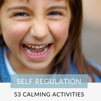 Girl smiling at camera, learn calming activities for children