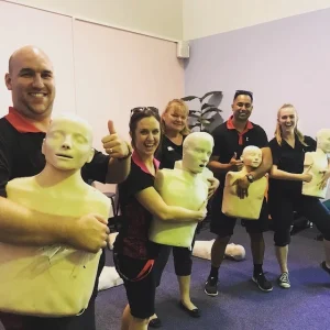People at a FAST First Aid Training course