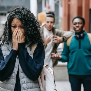 Woman being bullied