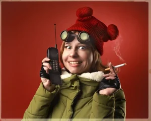 lady-smoking-holding-phone self care strategies